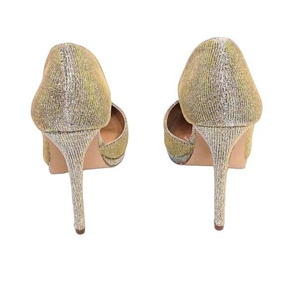 SHOE DAZZLE SILVER/GOLD SPARKLE HEELS | STYLE LIZAH | SIZE 7 - NWOT - Picture 3 of 7